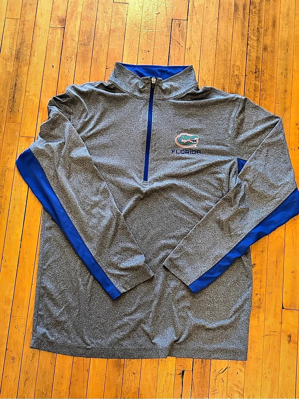Florida Gators Quarter Zip Pullover in Gray & Blue